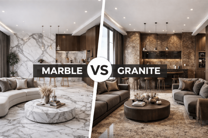 大理石與花崗石材質比較：特色、優勢與挑選技巧解析